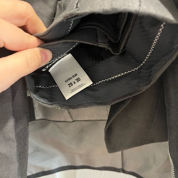 Men’s Express 3 piece suit 36s 29x30 gray - Picture 8 of 8